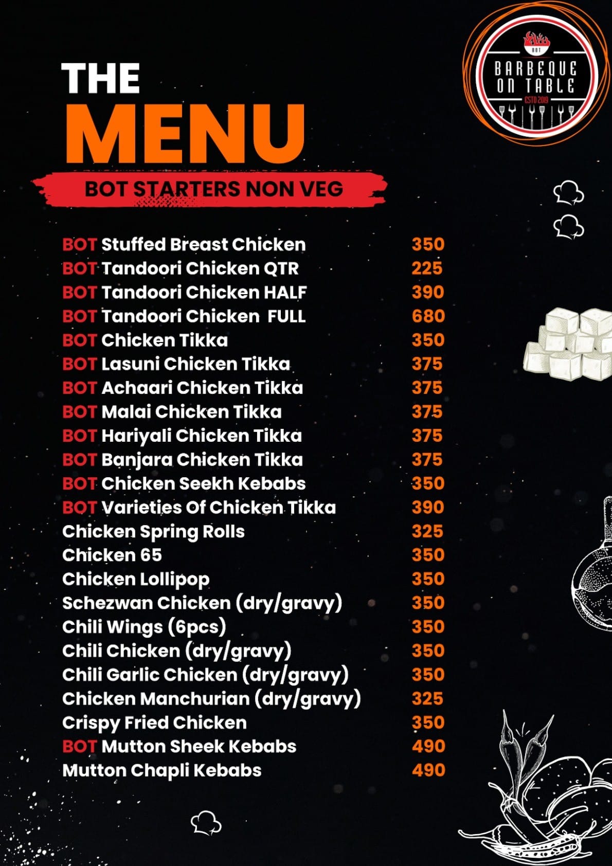 Menu Page 8