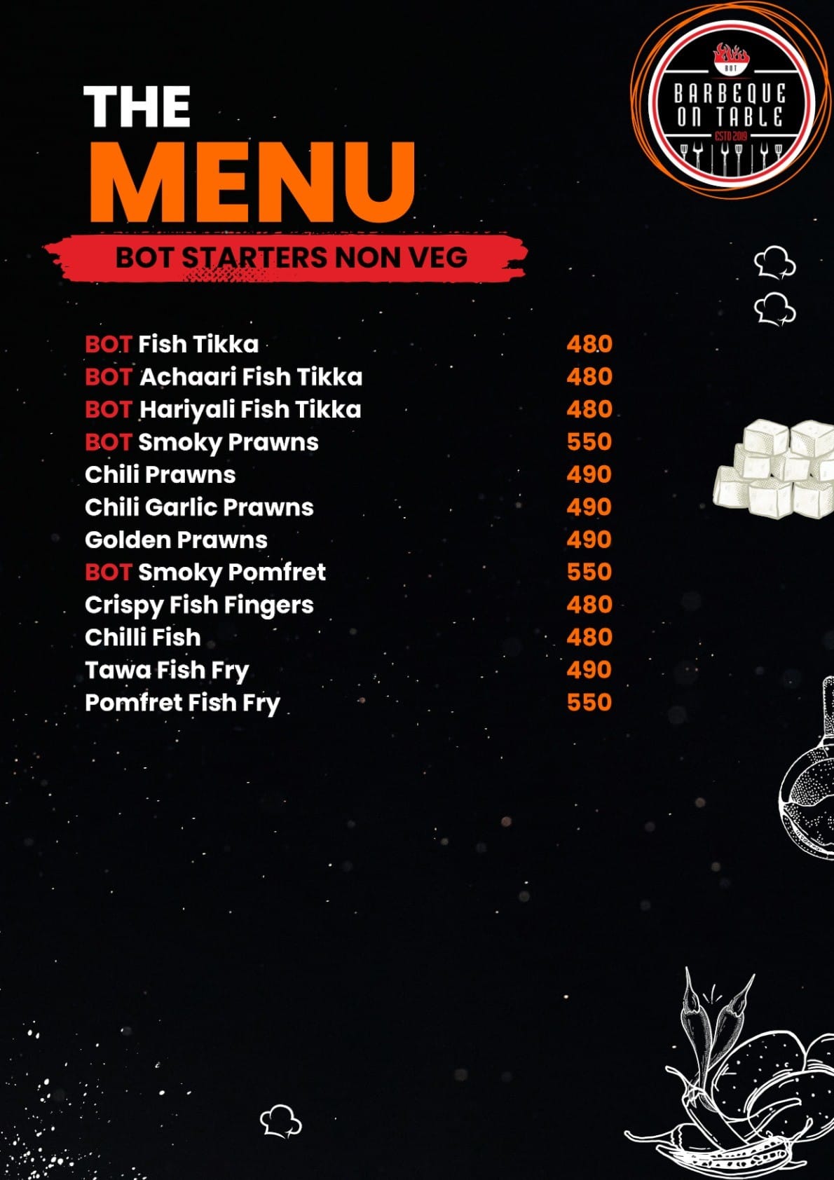 Menu Page 9